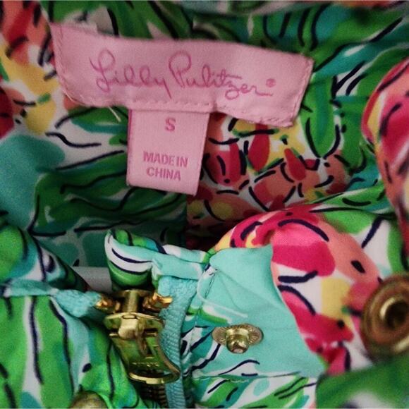 LILLY PULITZER LAUREN DOWN PUFFER SIZE SMALL - Picture 6 of 7